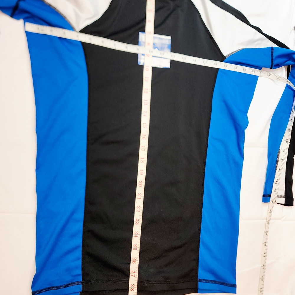 Quiksilver Black and Blue Long Sleeve Rash Guard Mens Size XL - Picture 6 of 7
